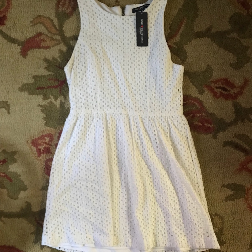 Never worn white dress